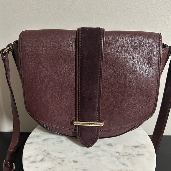 EUC Kate Spade Burgundy/Ox Blood Leather With Suede Accents Crossbody - Picture 4 of 12